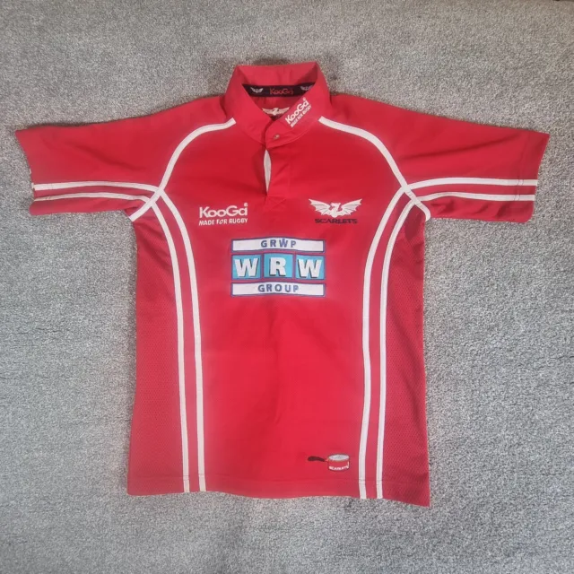 Scarlets Men's Rugby Jersey Shirt 2007 2008 WRW Youth 38" Small Adult