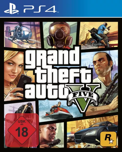 Grand Theft Auto V (Sony PlayStation 4, 2014) PS4 NEU & OVP