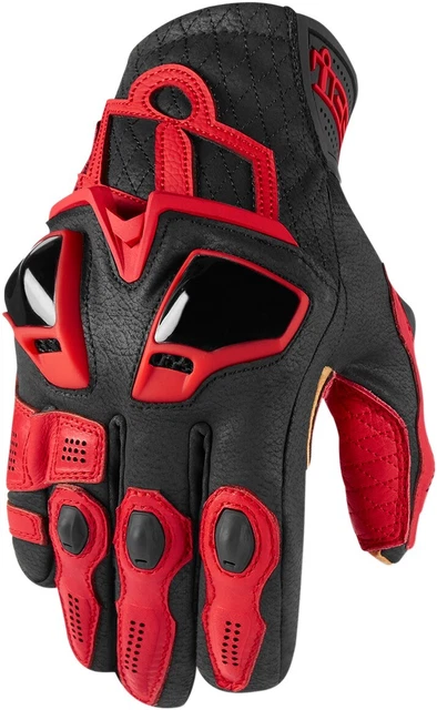 Hypersport Leather Cold Weather Short Cuff Gloves - Red Men's X-Large 3301-3548