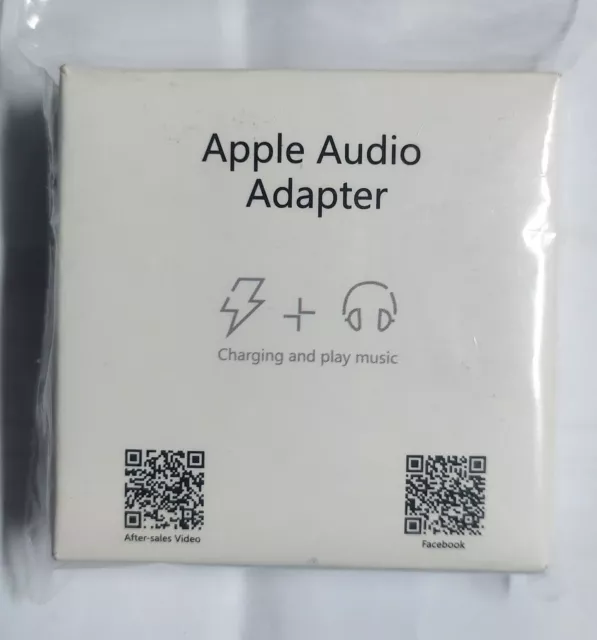 2 IN 1 Apple Headphone Adapter iPhone 14 Pro Dongle, AUX Audio 3.5 mm Jack Music