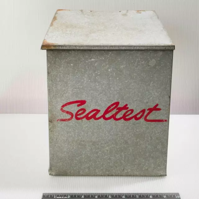 Sealtest Milkman Dairy Milk bottle Porch Box Metal Cooler
