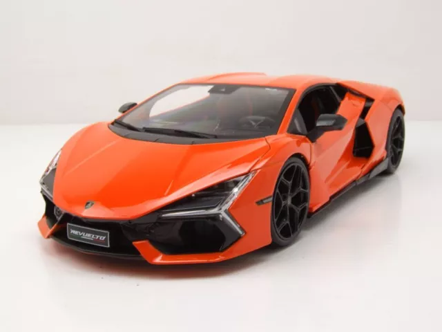 Lamborghini Revuelto 2023 Orange Maquette de Voiture 1:18 Maisto