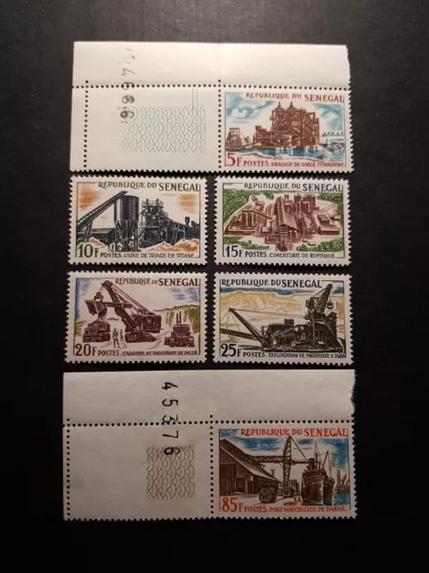 Stamp Senegal Industrialization N°235/240 New MNH 1964