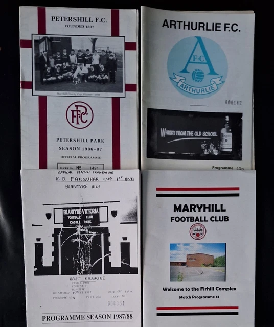 JOB LOT FOOTBALL programmes scottish £1.99 PicClick UK