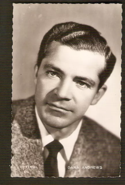 Dana ANDREWS   carte postale  vintage CINEMA   EPI (Universal)  pub Korès