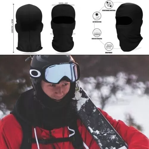 Masque De Ski En Polaire Chaud D'hiver Couleur Unie Cagoule - Temu France