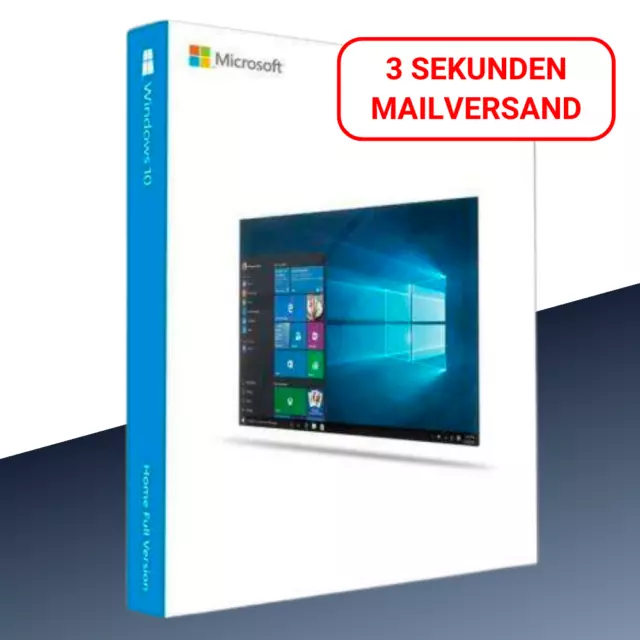 Microsoft Windows 10 Home Betriebssystem 64bit Sofort E-Mail Versand Deutsch
