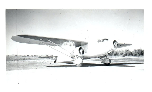 Stinson Trimotor Airplane Aircraft Vintage Photograph 5x3.5"