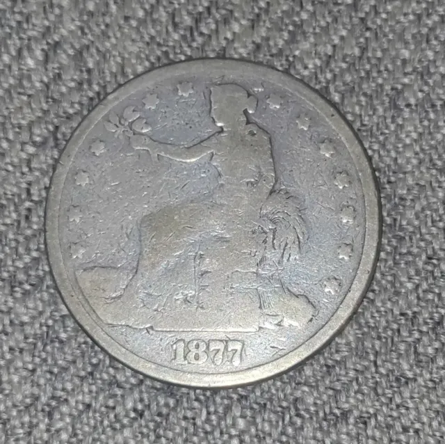 1877  Trade Dollar Circulated