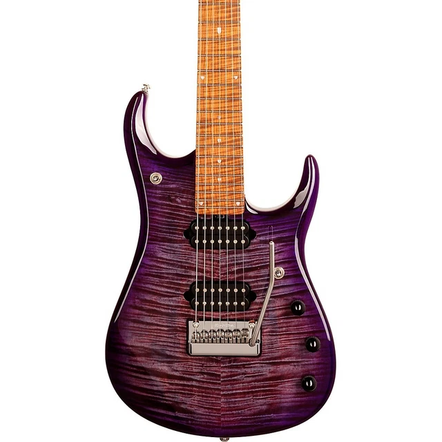 ERNIE BALL MUSIC Man JP15 7String Electric Guitar Purple Nebula Flame