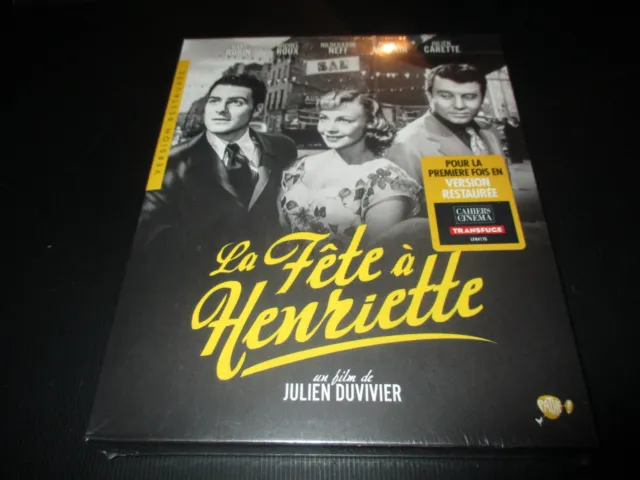 BLU-RAY + DVD NEUF "LA FETE A HENRIETTE" Dany ROBIN, Michel ROUX, Michel AUCLAIR