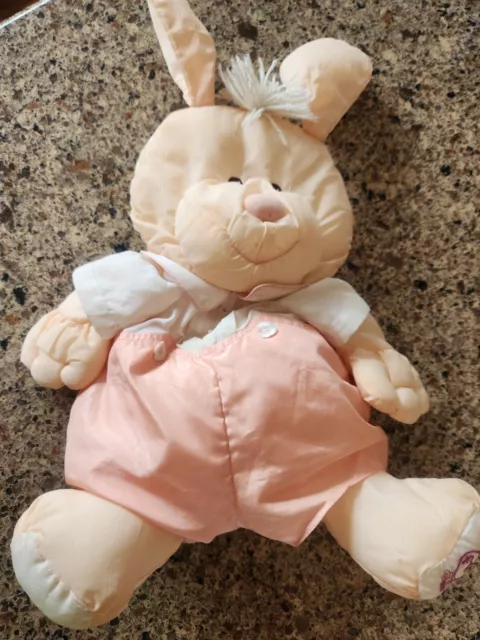 Puffalump Bear Fisher Price Peach Stuffed Plush Vintage Lovey