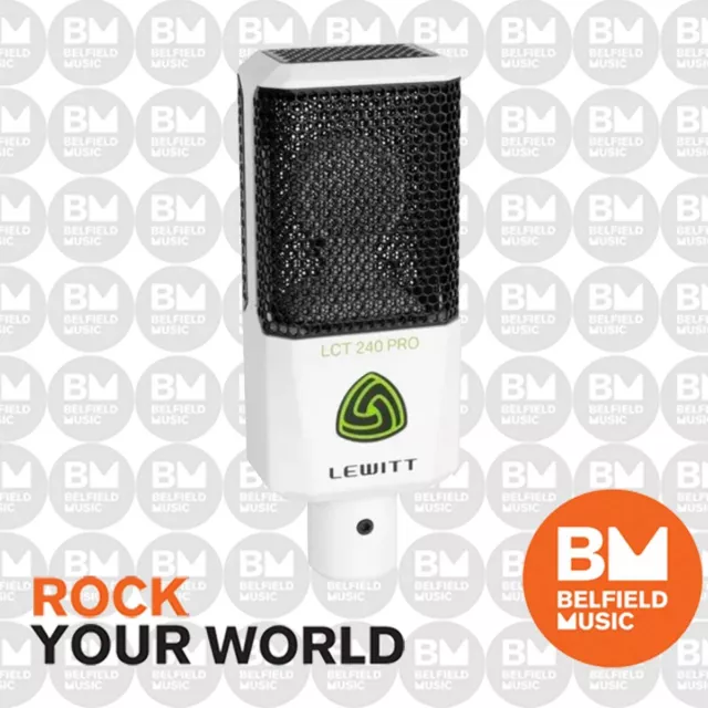 Lewitt Audio LCT 240 PRO Condenser Microphone Cardioid Mic - White - Brand New