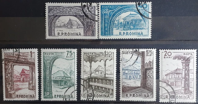 Rumänien Briefmarken 1963 Museum für alte Bauernhäuser Mi.Nr.2222-28 komplett