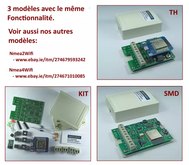 Nmea3Wifi - Multiplexeur Nmea 0183 Vers Wifi Et Support Seatalk Bidirectionnel