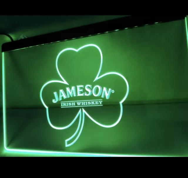 Jameson Irish Whiskey Led Sign Light Hanging Acrylic Engraved