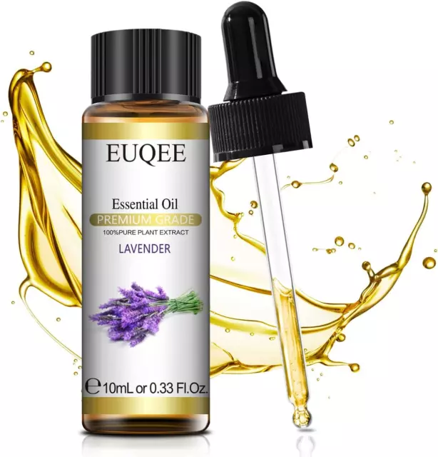 Olio Essenziale Lavanda 10Ml, 100% Olio Di Lavanda Bio Puro Di Grado Terapeutico