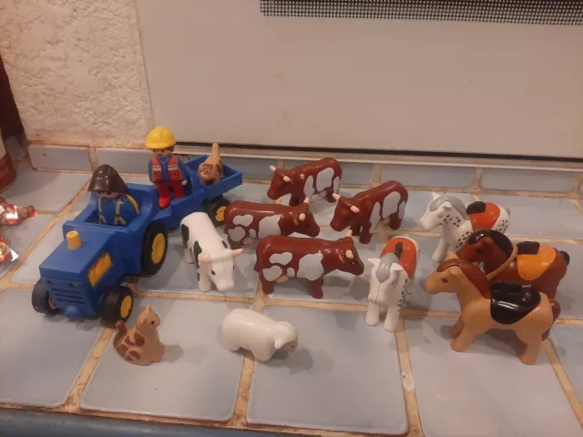 Lot Playmobil 1er Âge Animaux de la ferme