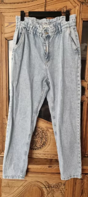 JEAN FEMME CAMA EU Taille 42 Taille Haute Ceinture lastique TBE