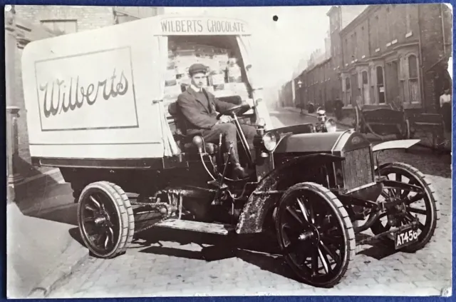 Vintage Rp Postcard. Wilberts. Chocolates Delivery Van. Hull? In East Yorkshire
