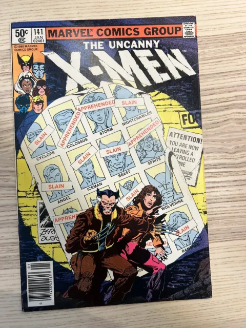 Uncanny X-Men #141 Marvel Comics  1981 Newsstand Variant Days Future Past
