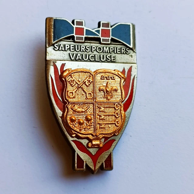 Insigne De Poitrine Anciens Sapeurs-Pompiers – Couleur Or, Fabrication Française