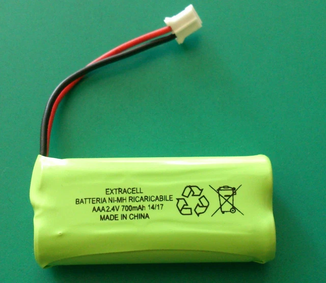 Batterie Pour Téléphone sans Fils Siemens AC 140, Handy AAA 2,4 V - 700 MAH