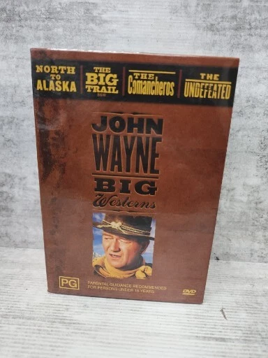 JOHN WAYNE BIG Westerns DVD 4-Disc Box Set-PAL-Region 4 $31.00 ...
