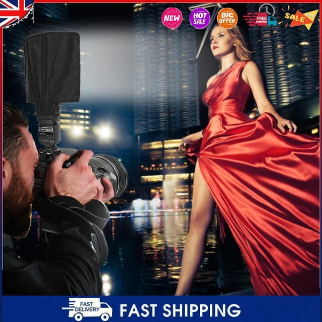 Foldable Photo Flash Softbox Reflector for Studio Photography Flash Speedlight #