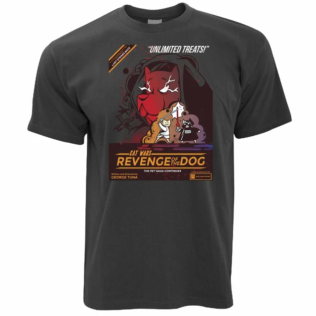 Cat Wars 2 Revenge Of The Dog T-shirt divertente parodia a stella