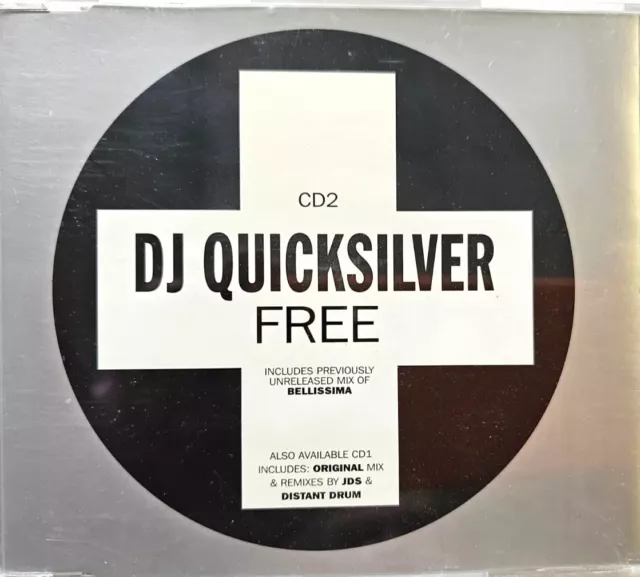 DJ Quicksilver – Free  CD Single 1997 trance house club tune positiva cd2