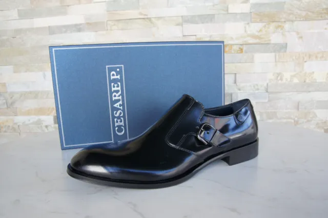 Cesare P. Paciotti 41,5 7,5 slipper scarpe basse nero NUOVE ex prezzo consigliato 300 €