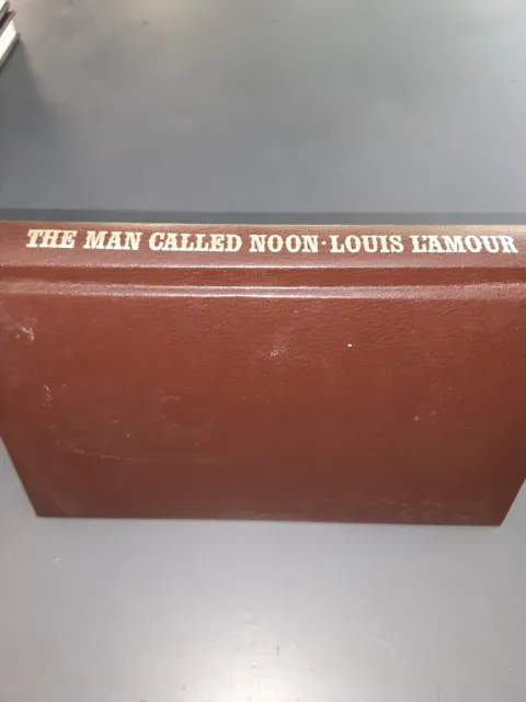 1986 cowboy WESTERN Louis L'Amour Collection LEATHERETTE ed. THE MAN CALLED NOON