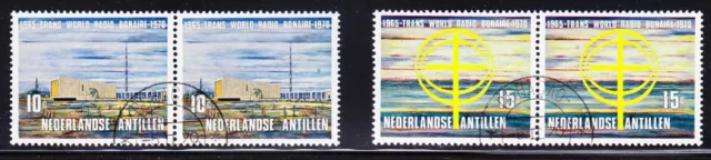 Netherland Antilles 1970 Religious Radio Joined Pairs Used