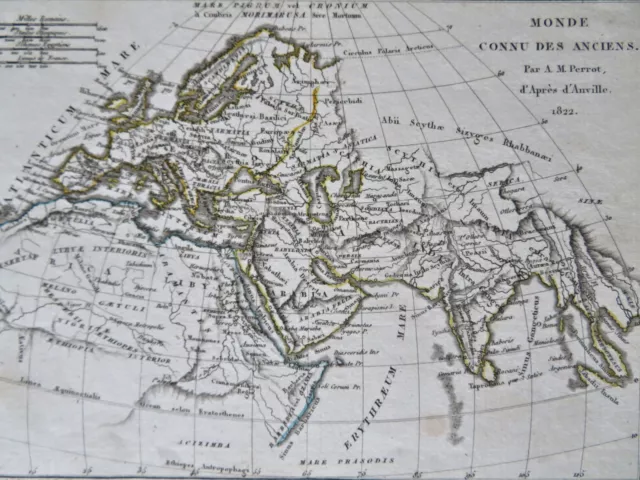 Ancient World Europe Africa Middle East India 1822 D'Anville historical map