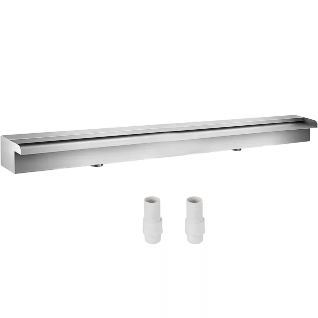 VEVOR 59" Pool Fountain Waterfall Spillway Stainless Steel Water Features