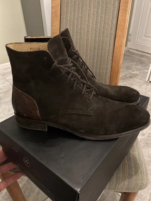 MENS H BY Hudson Boots 41 UK 7.5 8.00 PicClick UK