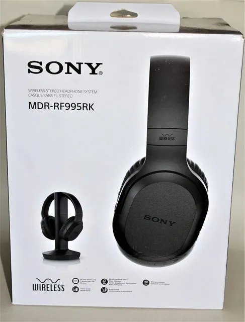 Sony RF995RK Wireless TV RF Headphones with transmitter, New in Box