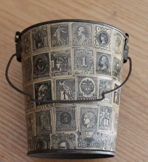 Ancien seau en émail - La Malle Gamme