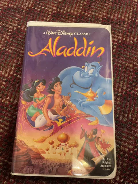Aladdin, Black Diamond VHS, Walt Disney, 1993, #1662, Rare!!