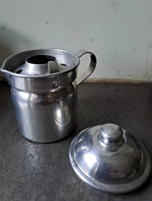 Dînette ancienne 3 poêles en fer blanc alu ( jouet ancien Dînette ancienne 3 poêles en fer blanc alu ( jouet ancien