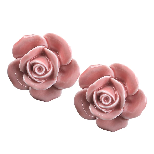 Knobs Dresser Drawers Vintage Floral Door Knob Cabinet Handle 5