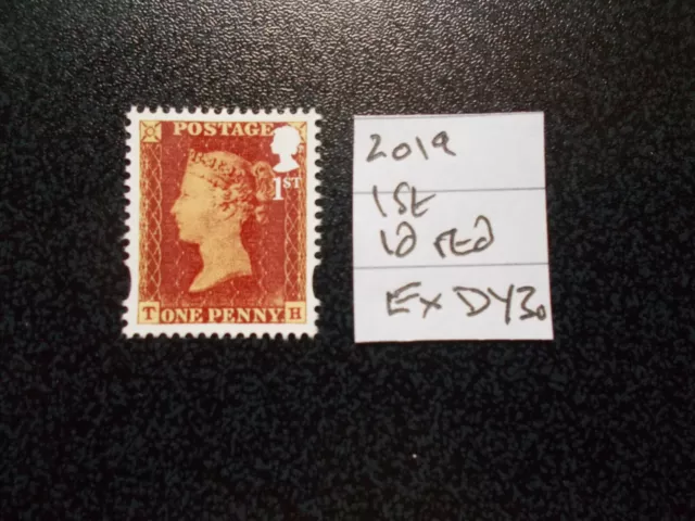 GB 2019~Security Machin~Victoria~ 1st~1d Red~ex DY30~Unmounted Mint~UK