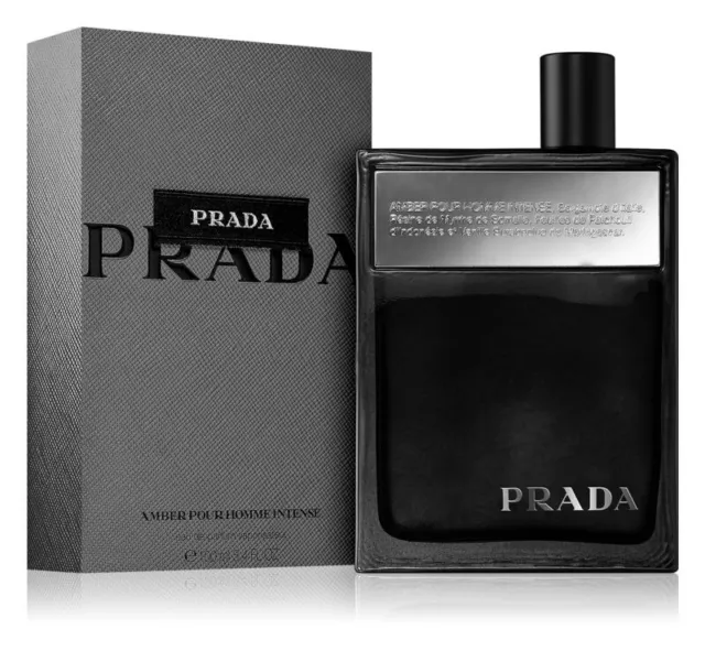 PRADA Amber Pour Homme Intense 100ml Eau de Parfum per Uomo - MEN - EDP - NEW