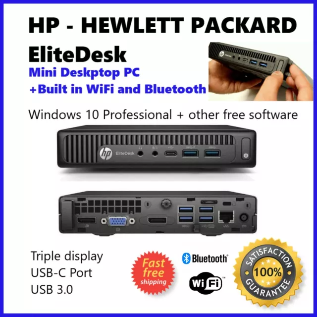 HP EliteDesk 800 G2Mini Desktop PC Core i5 i7 6700 3.4GHz 32GB RAM 2TB SSD Win10