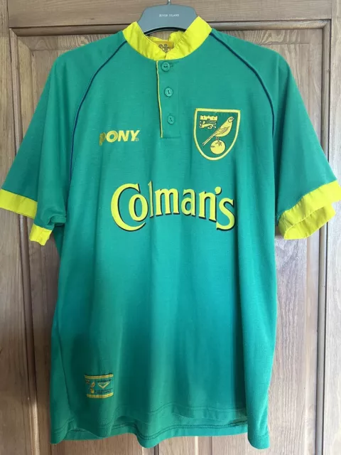 Rare 1997-1998 Norwich City Colmans Away Shirt