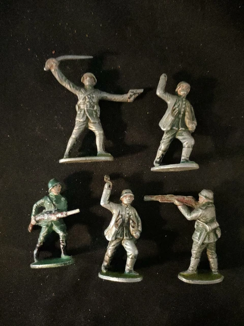 Lot De 15 Soldats Quiralu – Infanterie Française WW1 – Fanfare & Mitrailleuse – 60mm