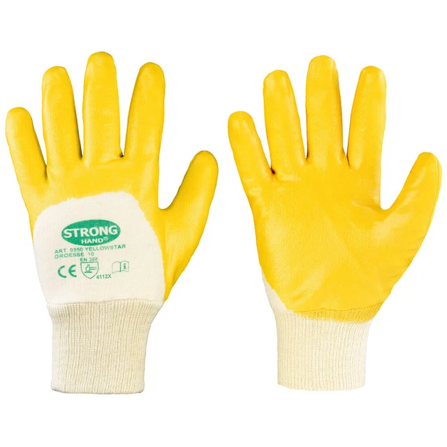 8910 Nitras Dexter 2 Mechanikerhandschuh Klettverschluss Spezial-Stretch 6 Paar Gr 8-11