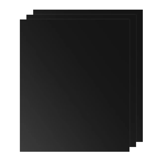 3D Puff Heat Transfer Vinyl 3 Blatt 12""x10"" Puffy HTV Vinyl schwarz