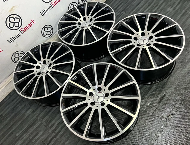GENUINE 20& MERCEDES AMG TURBINE ALLOY WHEELS - 5x112 - BLACK & DIAMOND ...